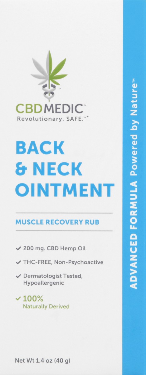 slide 7 of 9, Charlotte's Web CBDMEDIC Back & Neck Rub Pain Relief Ointment, 40 gram