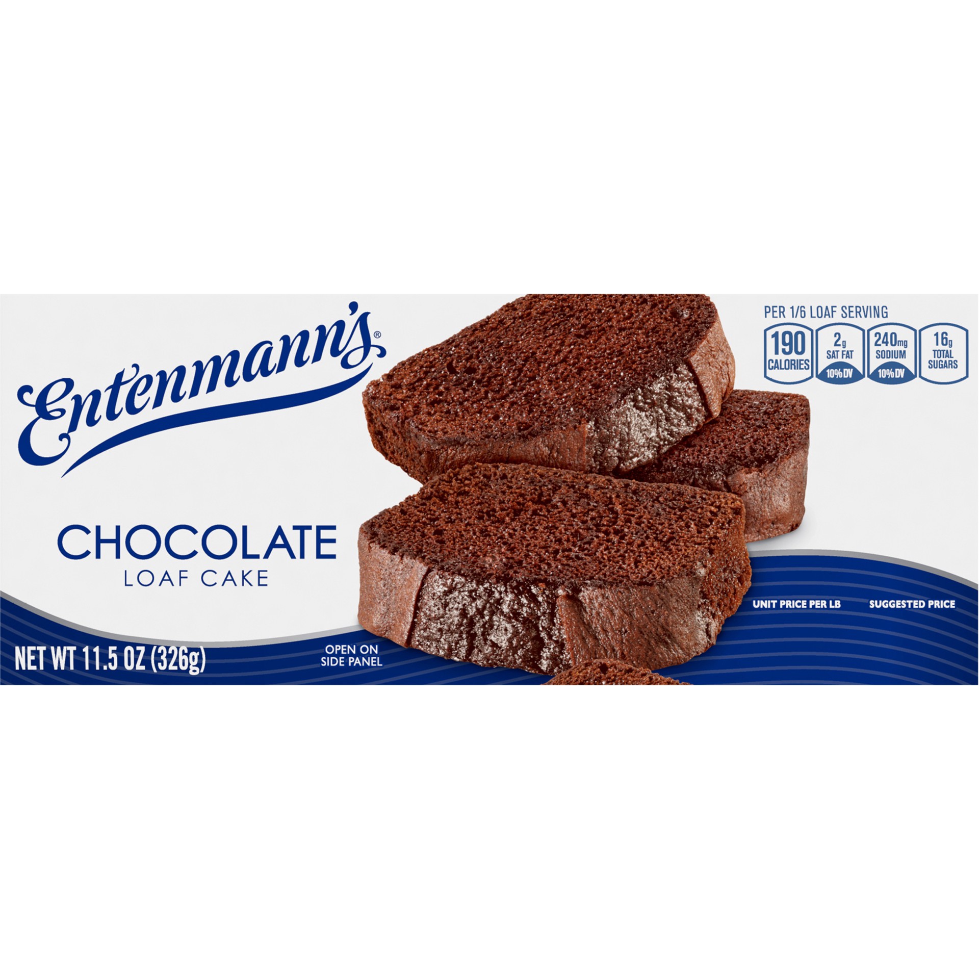 slide 1 of 4, Entenmann's Chocolate Loaf Cake, 11.5 oz, 1 ct