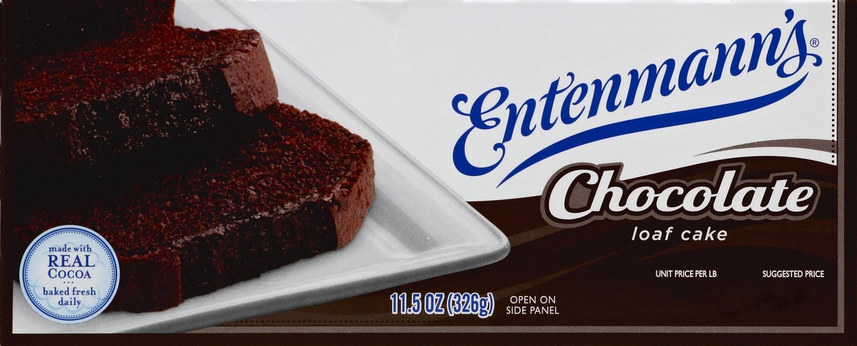 slide 2 of 4, Entenmann's Chocolate Loaf Cake, 11.5 oz, 1 ct