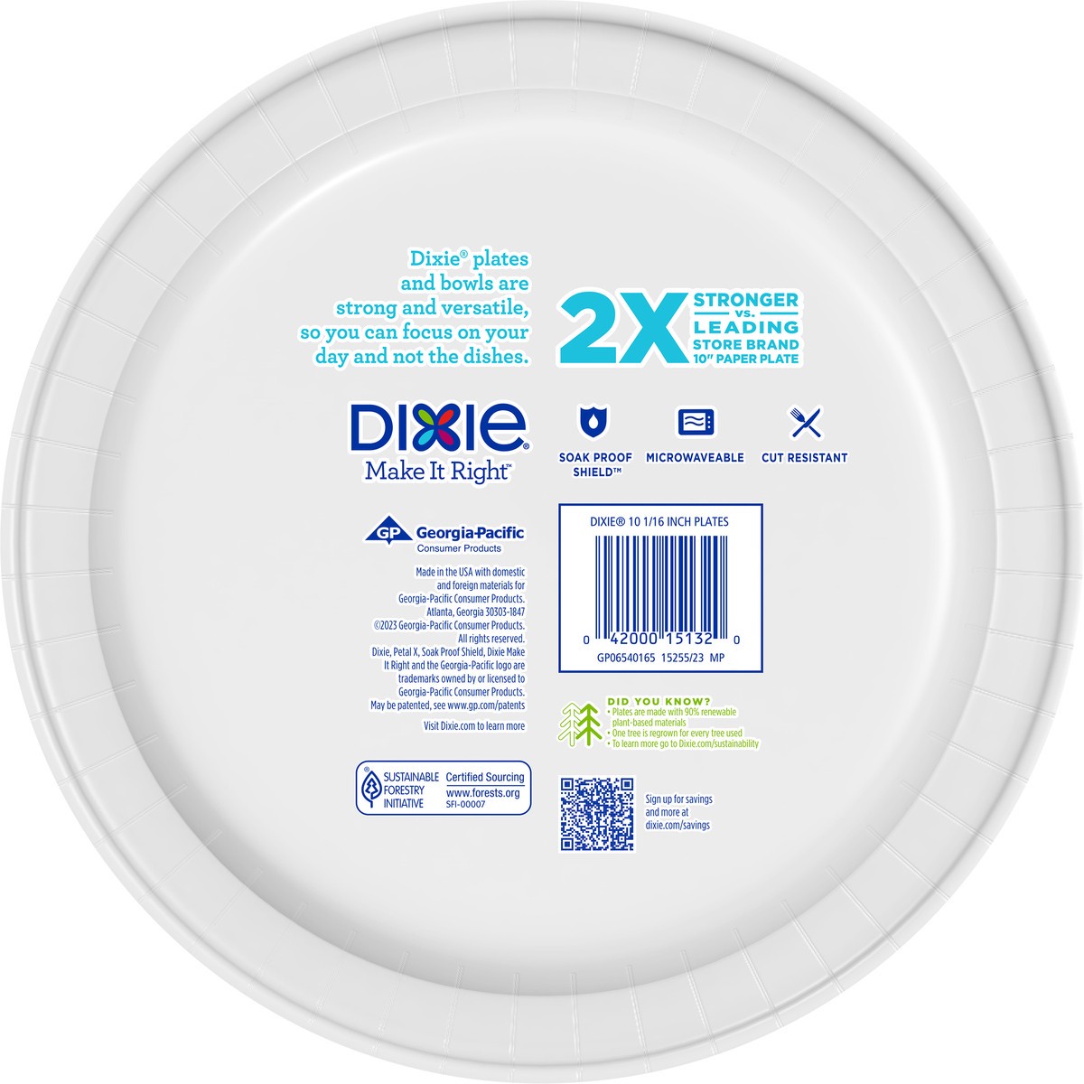 slide 4 of 4, Dixie 10 Inch Paper Plates, 26 ct