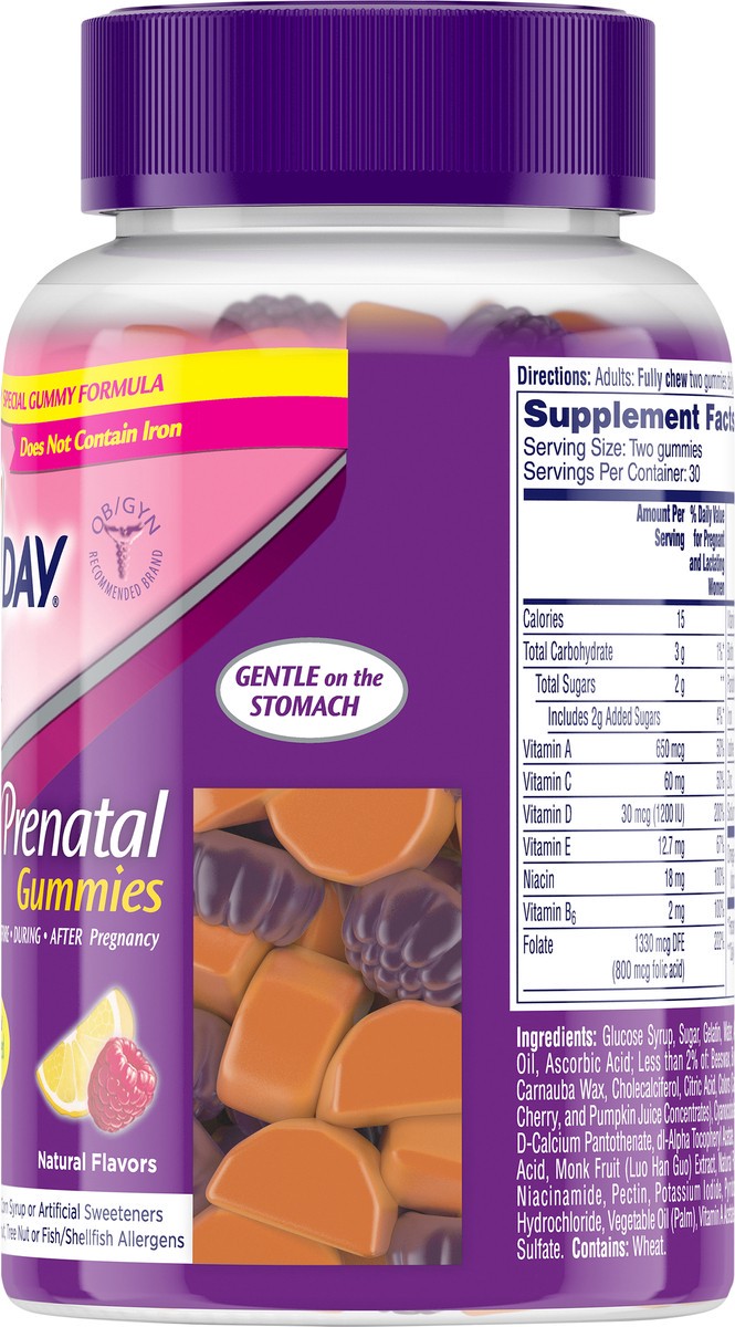 slide 4 of 6, One A Day Women's Prenatal Gummies 60 ea Bottle, 60 ct