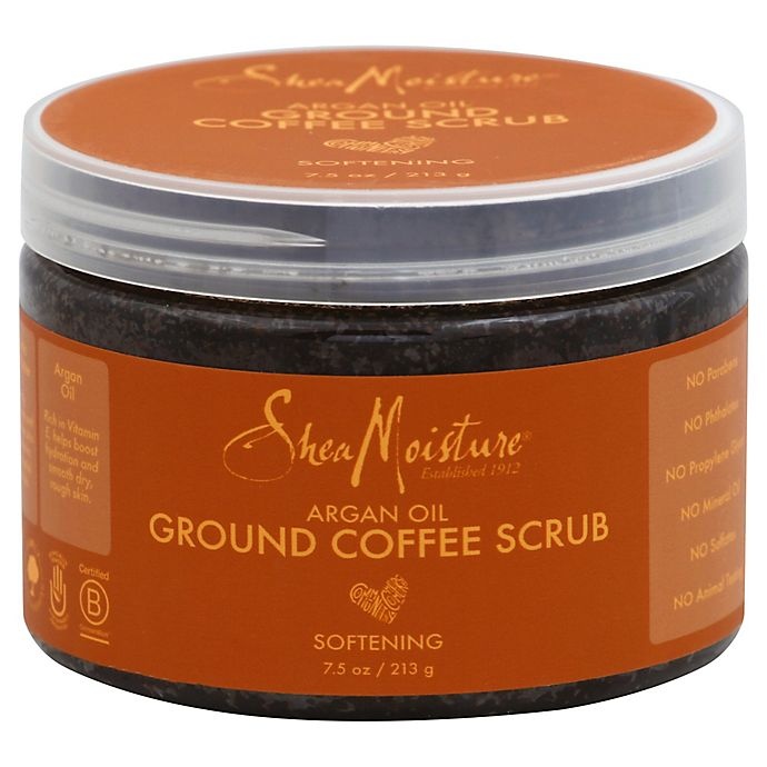 slide 1 of 1, SheaMoisture Argan Oil Coffee Scrub Softening, 7.5 oz