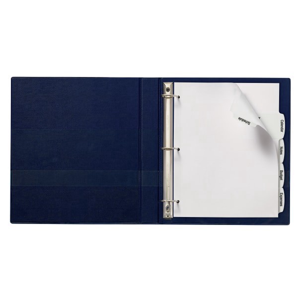 slide 5 of 8, Avery® Big Tab™ Printable Large Label Dividers With Easy Peel®, 8 1/2"" x 11"", 5 Tab, White, Pack Of 4, 4 ct; 8 1/2 in x 11 in