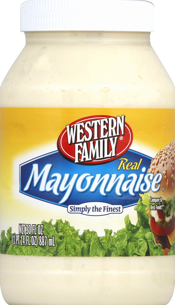 slide 2 of 2, Western Family Real Mayonnaise, 30 oz