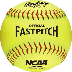 Rawlings 12" NCAA Recreational Fastpitch Softballs - 1 Dozen