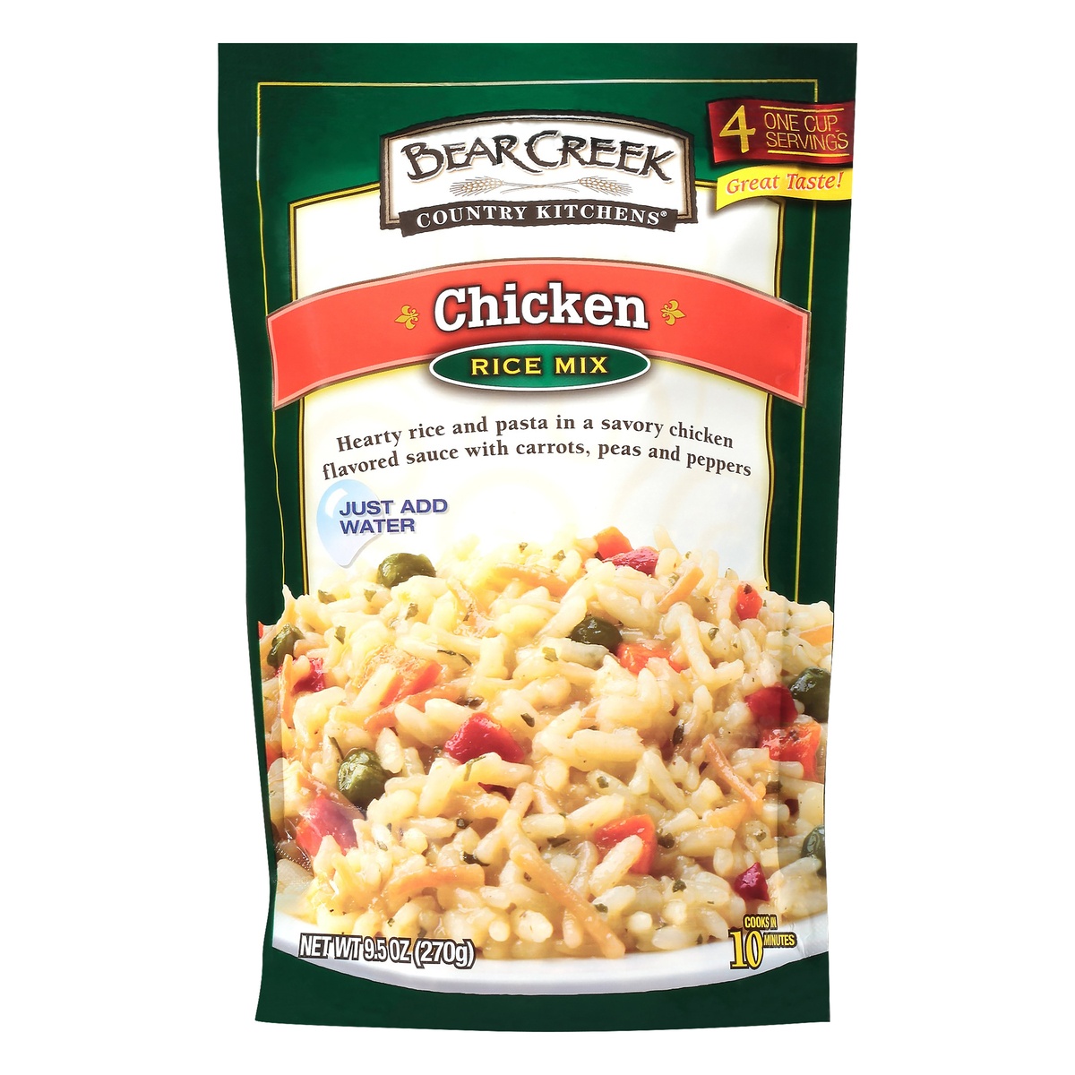 slide 1 of 8, Bear Creek Country Kitchens Chicken Rice Mix, 9.5 oz