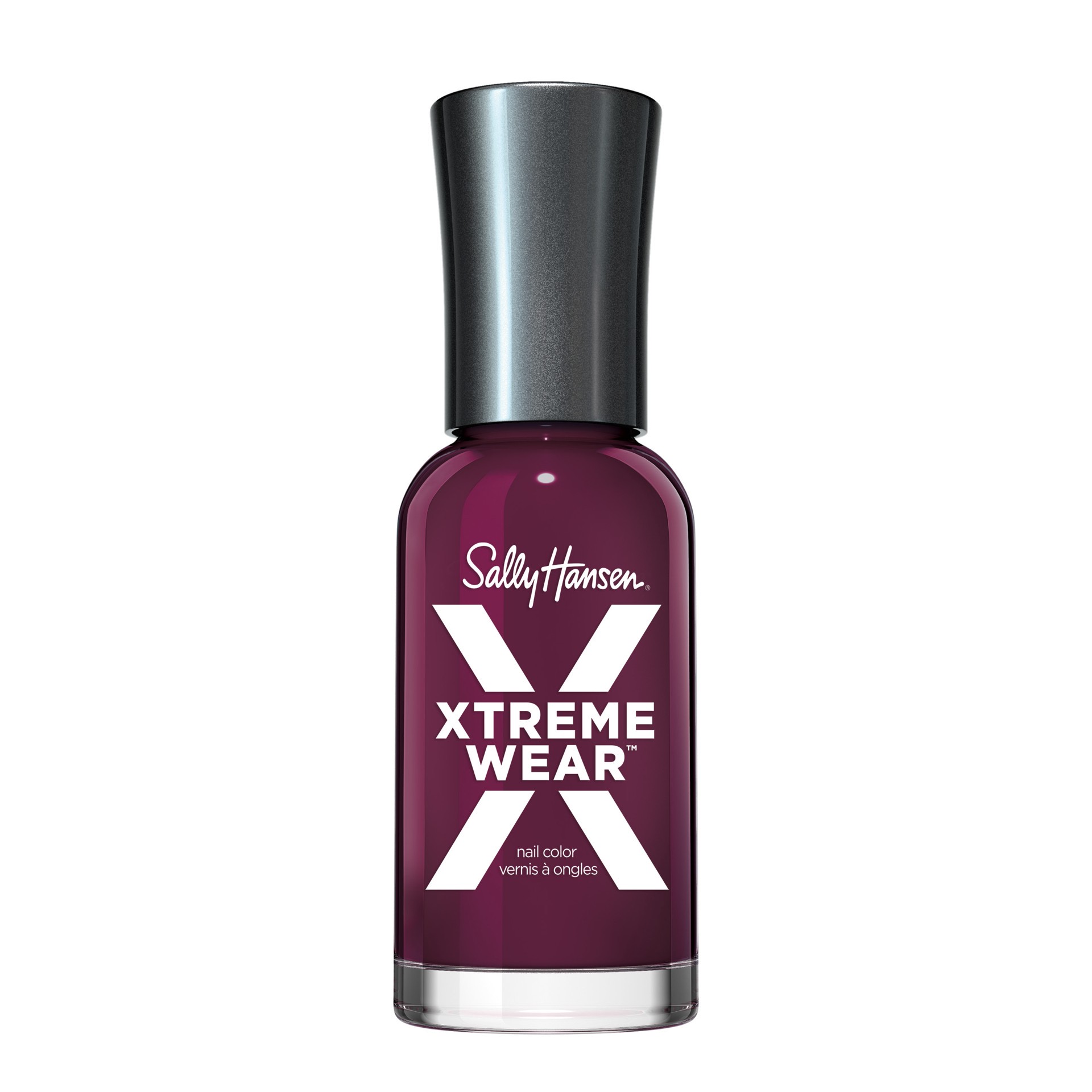 slide 1 of 1, Sally Hansen- Hard As Nails Xtreme Wear-With the Beet-0.4 fl oz, 12 ml