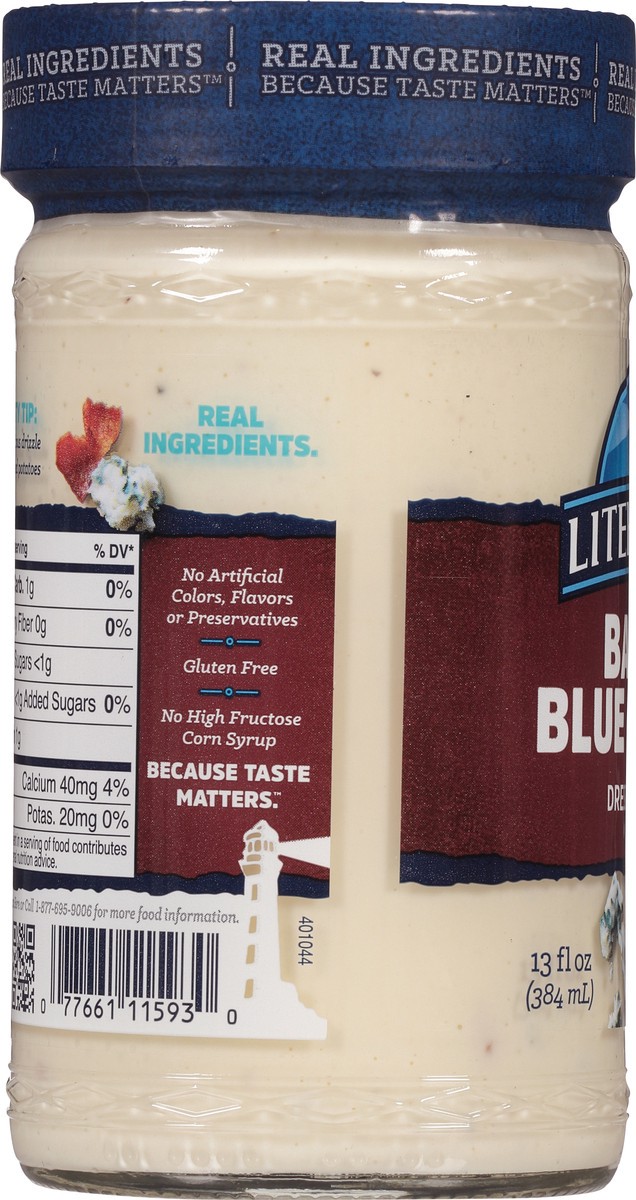 slide 5 of 7, Litehouse Bacon Blue Cheese Dressing & Dip 13 fl oz, 13 fl oz