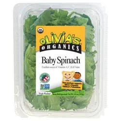 Olivia's Organics 8/11oz Baby Spinach
