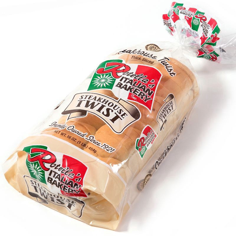 slide 1 of 1, Rotella's Italian Bakery Steakhouse Twist Sandwich Bread - 16oz, 16 oz