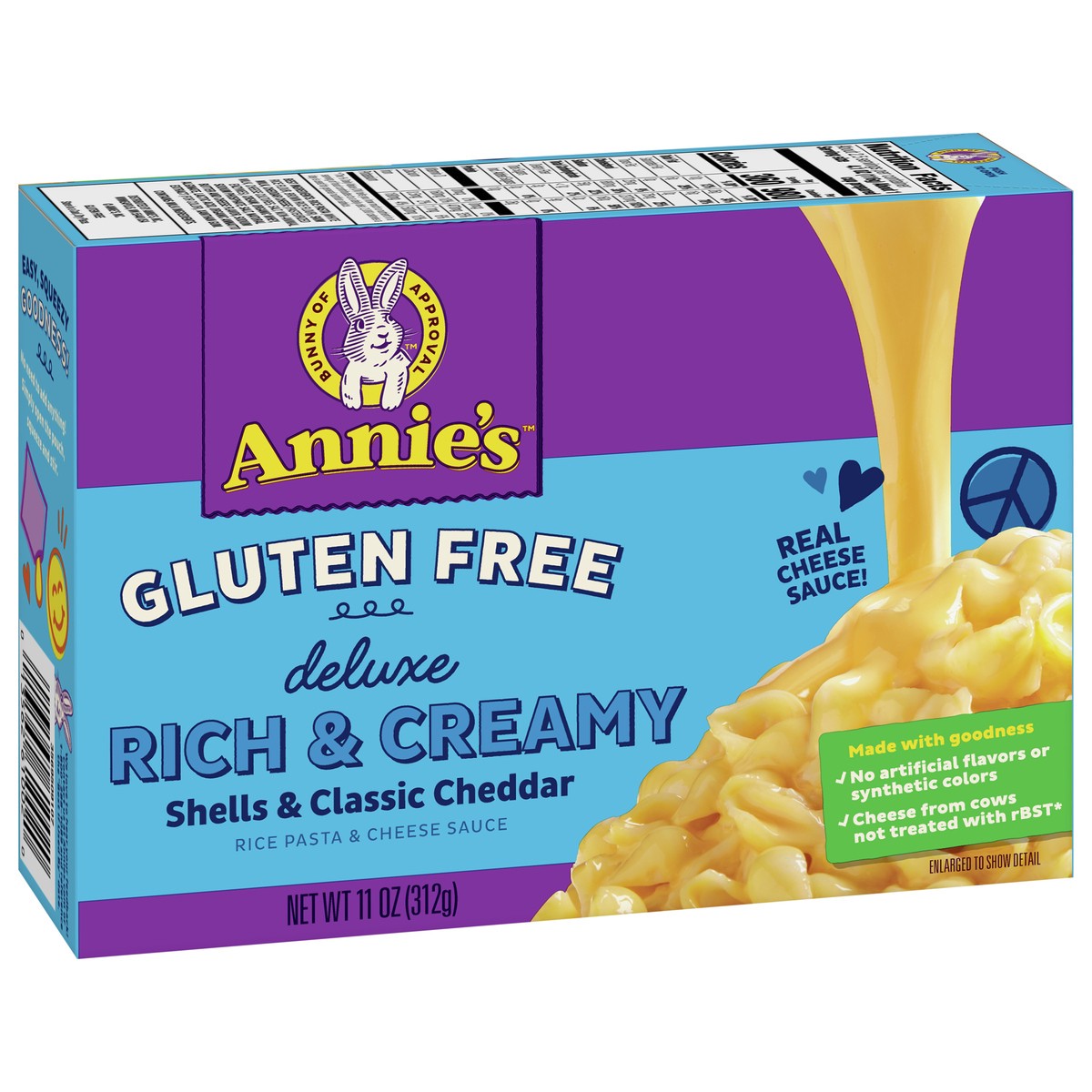 slide 2 of 9, Annie's Deluxe Gluten Free Mac and Cheese Sauce, Shells and Classic Cheddar, 11 oz, 11 oz