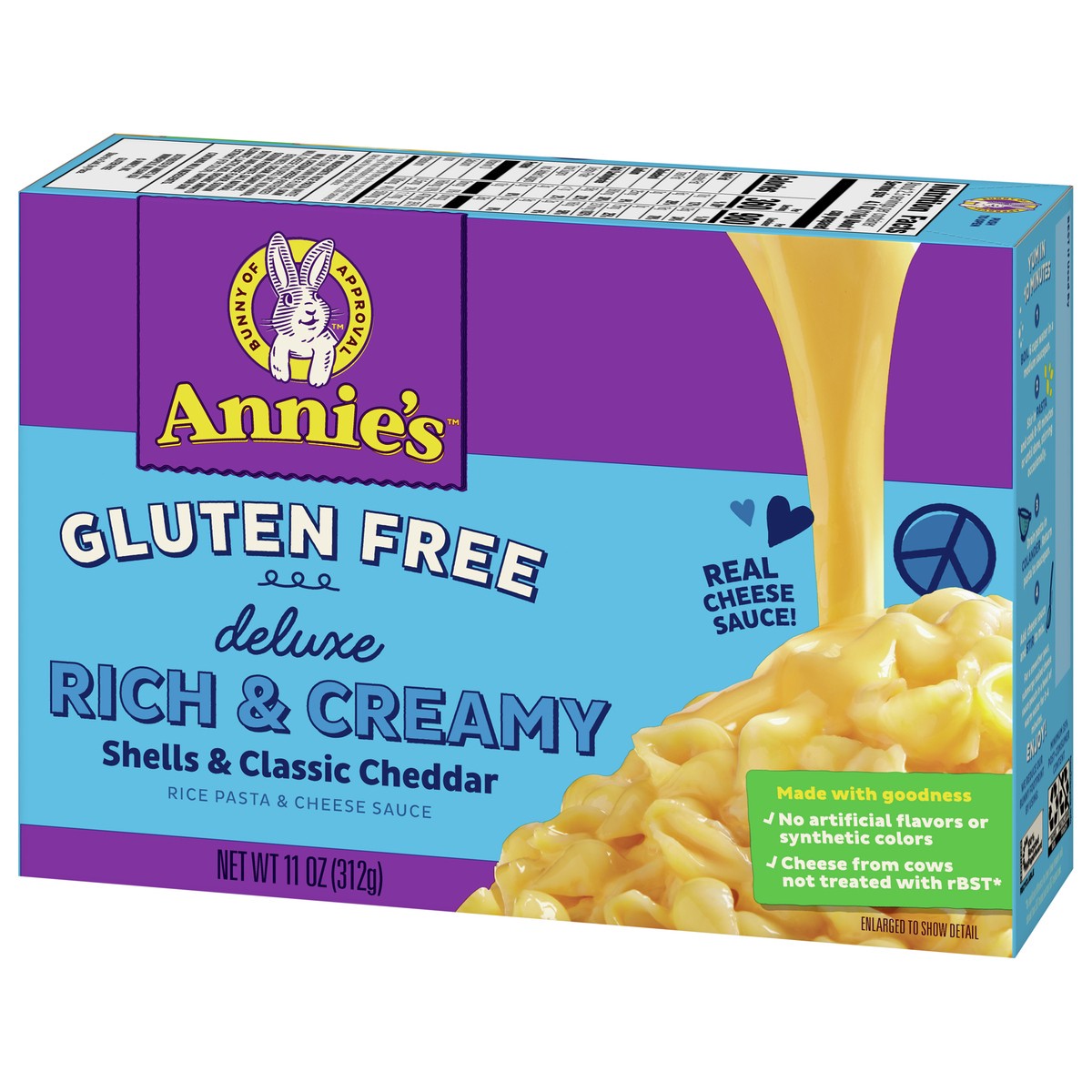 slide 6 of 9, Annie's Deluxe Gluten Free Mac and Cheese Sauce, Shells and Classic Cheddar, 11 oz, 11 oz