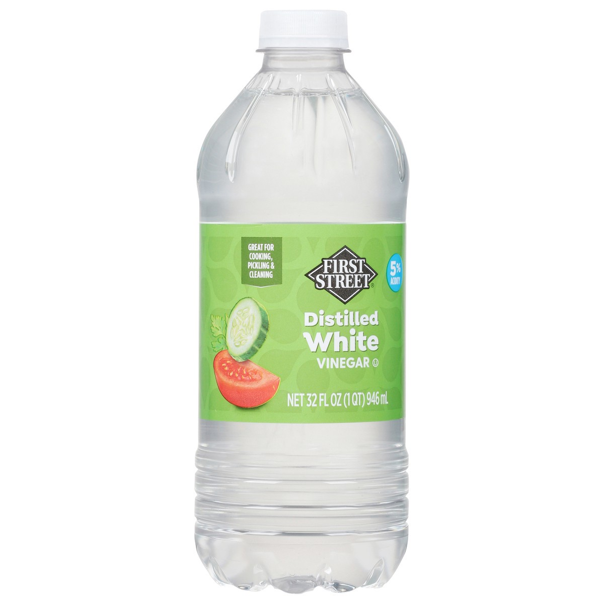 slide 12 of 13, First Street Distilled White Vinegar, 32 oz