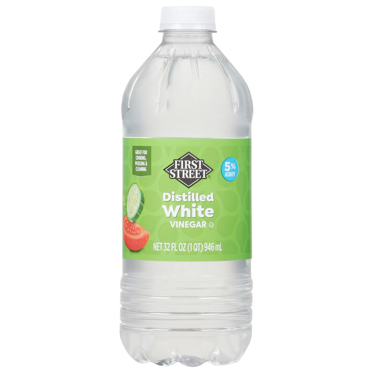 slide 1 of 13, First Street Distilled White Vinegar, 32 oz