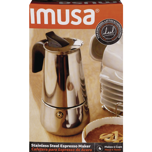 slide 1 of 1, IMUSA Muse S/S Coffeemaker, 4 cups