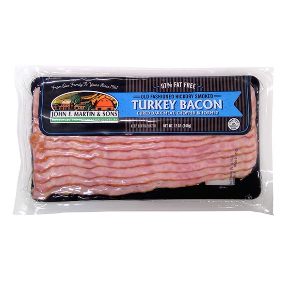 slide 1 of 11, John F. Martin & Sons Old Fashioned Hickory Smoked Turkey Bacon 12 oz, 12 oz