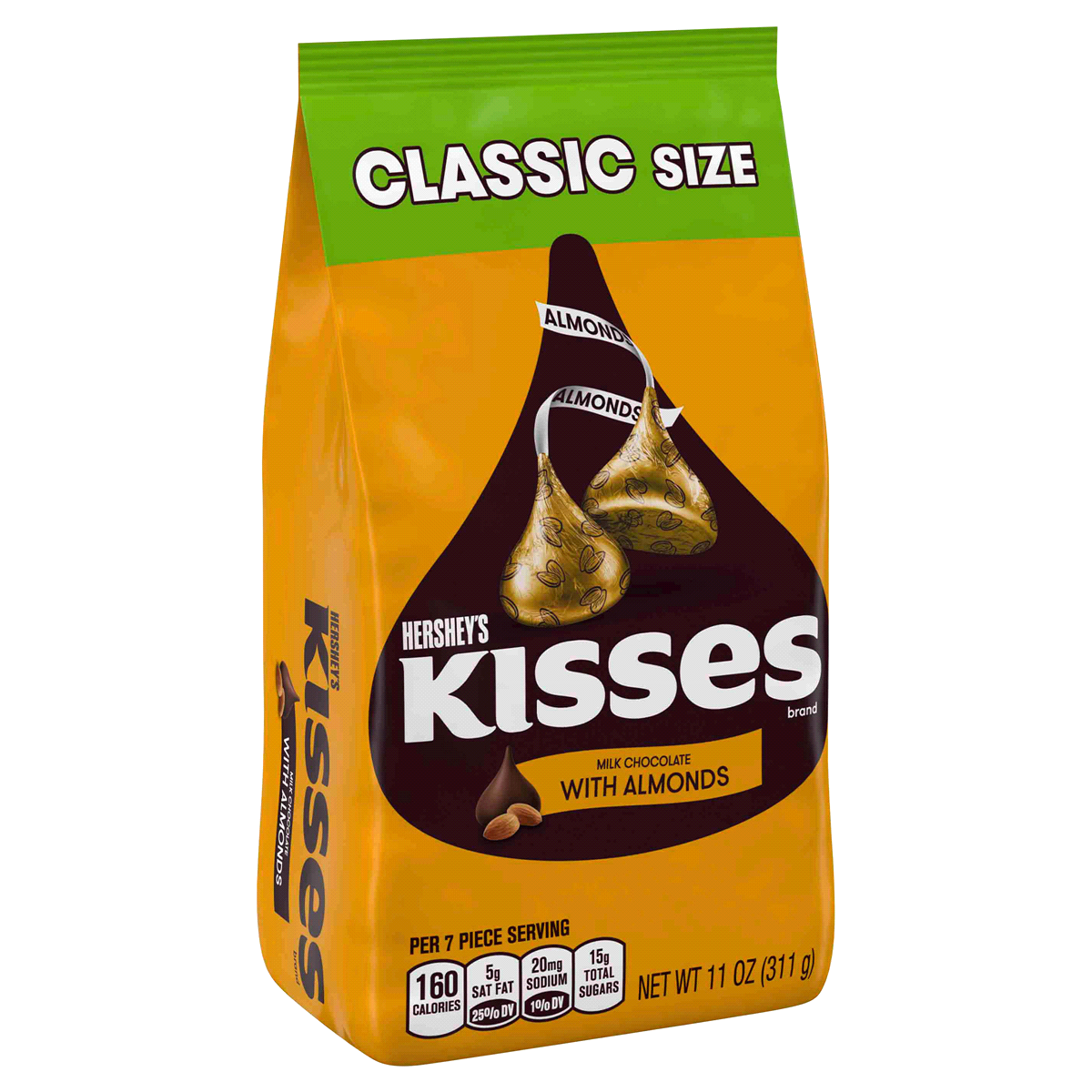 slide 2 of 10, Hershey's Milk Chocolate With Almonds Classic Bag, 11 oz