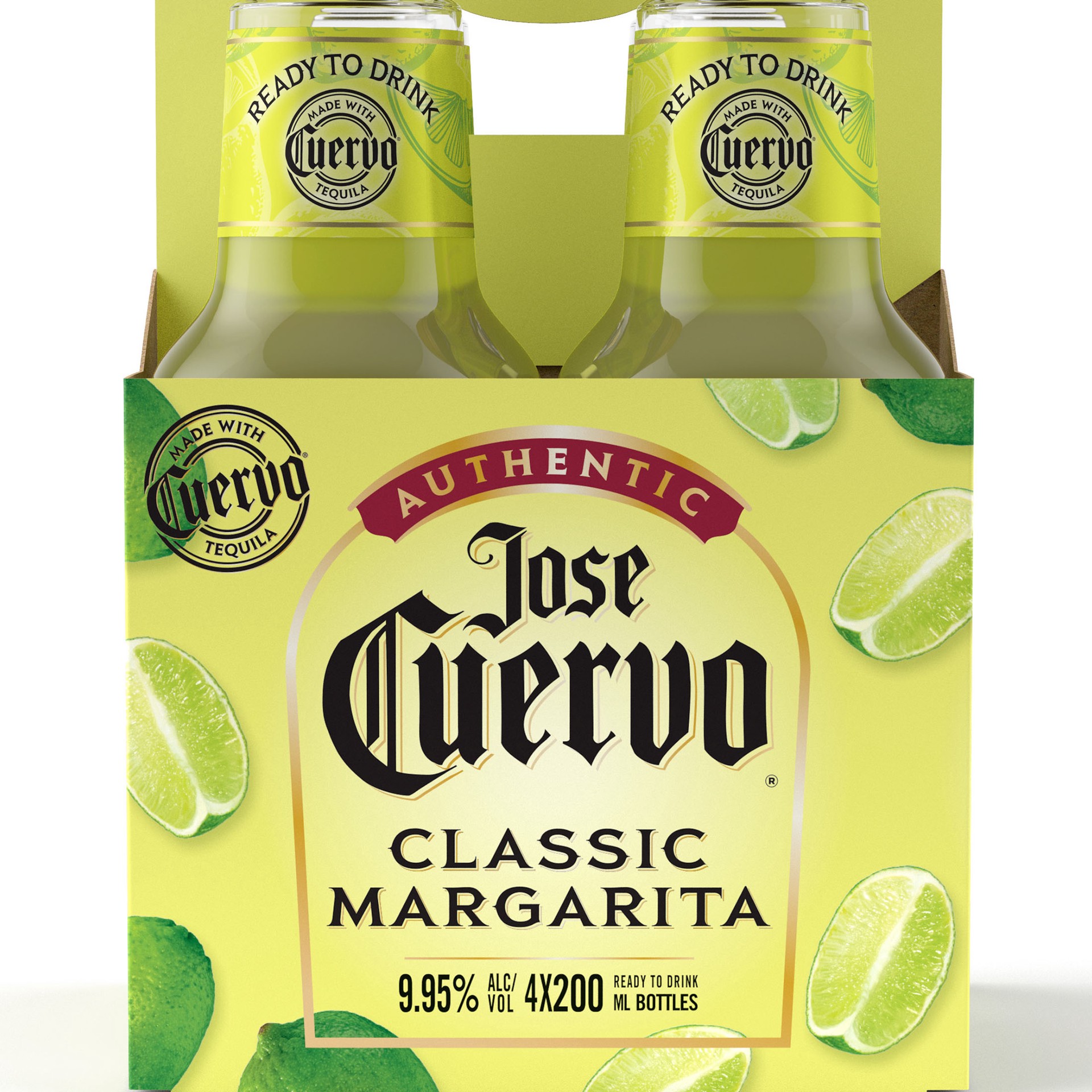 slide 4 of 5, Jose Cuervo Authentic Margarita Classic Lime Ready to Drink Cocktail - 4-200 ml, 4 ct; 200 ml
