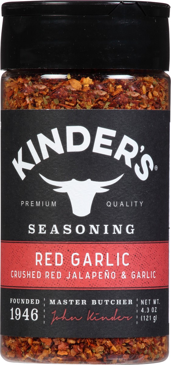 slide 9 of 14, Kinder's Red Jalapeno Garlic Seasoning 4.3 oz, 4.3 oz