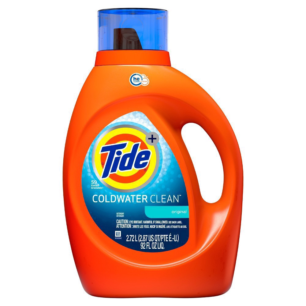 slide 15 of 77, Tide Coldwater Clean High Efficiency Liquid Laundry Detergent - 92 fl oz, 92 fl oz