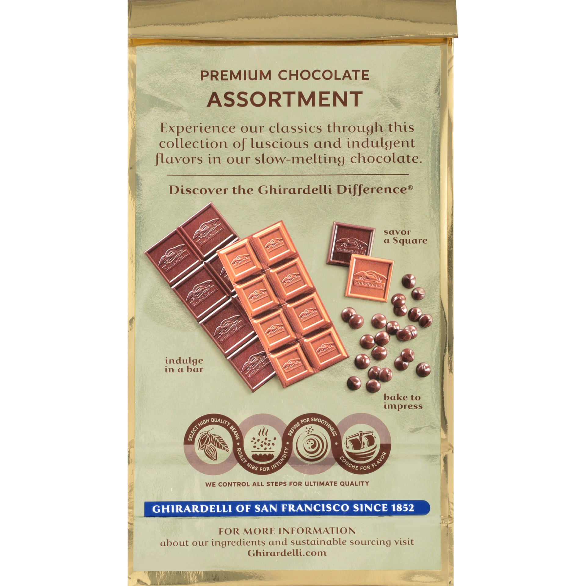 slide 4 of 6, Ghirardelli Chocolate Squares, Premium Assortment, 8.6 oz