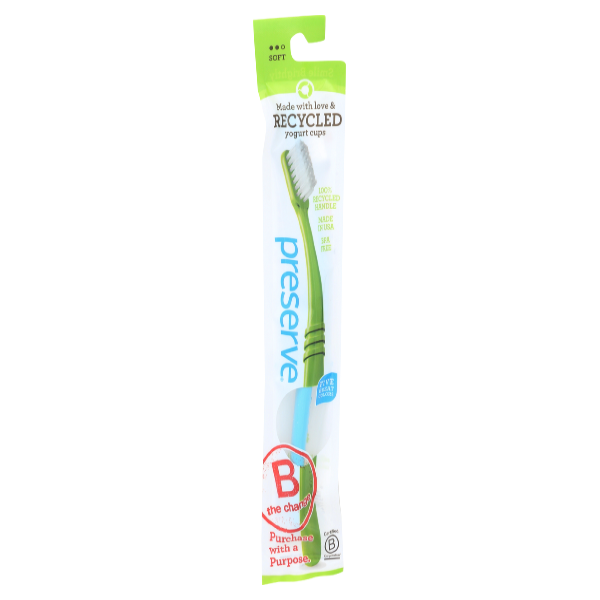 slide 1 of 1, Preserve Recycled Soft Head Toothbrush, 1 ct