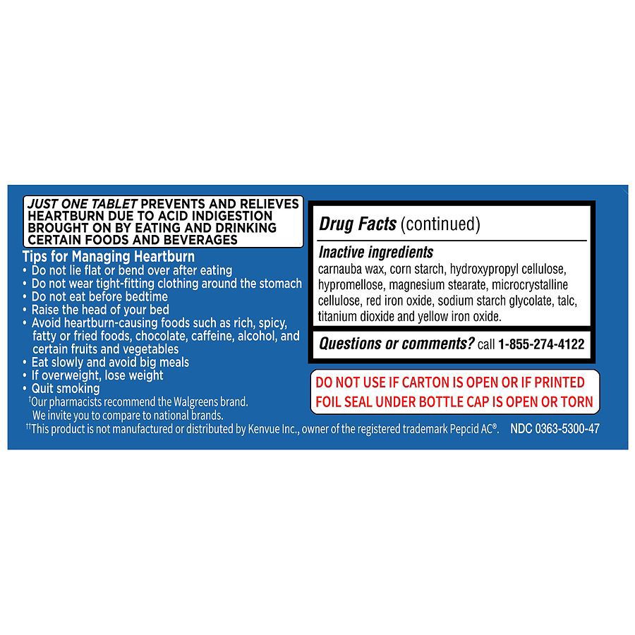 slide 2 of 4, Walgreens Maximum Strength Acid Controller, 20 mg, Tablets, 75 ct