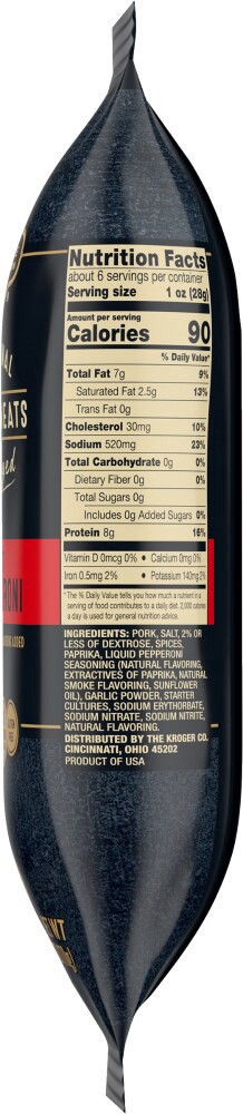 slide 4 of 6, Private Selection Artisanal Dry Aged Cured Hot Pepperoni, 6 oz