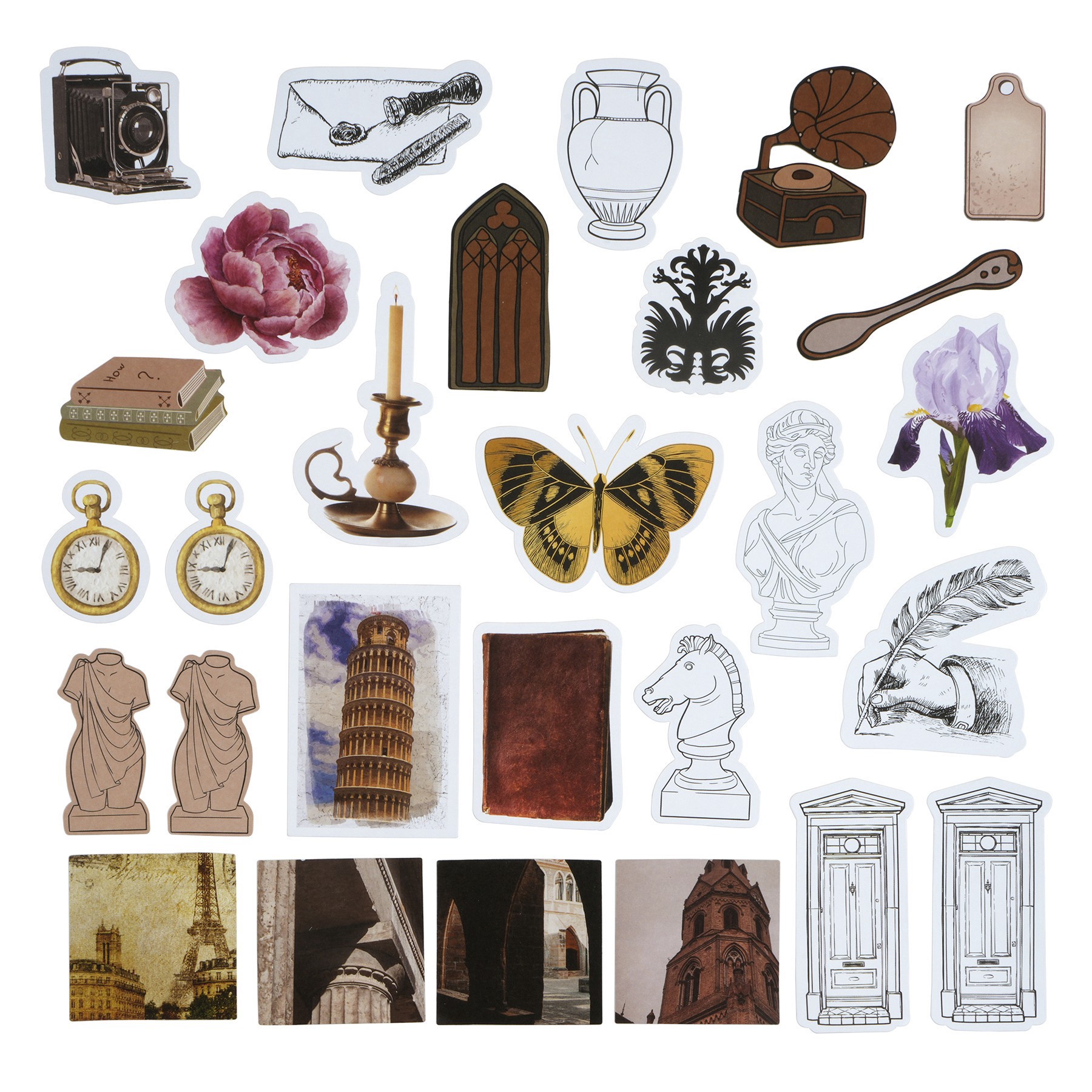 slide 2 of 4, Dark Academia Ephemera By Recollections, 0.5 in to 4.5 in