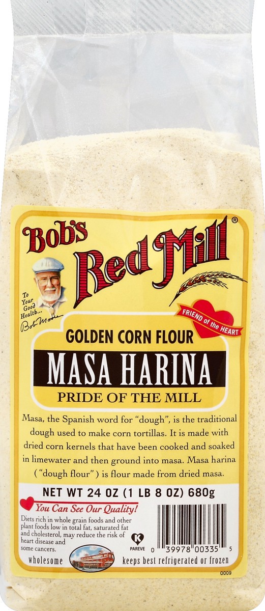 slide 5 of 5, Bob's Red Mill Masa Harina Golden Corn Flour, 24 oz