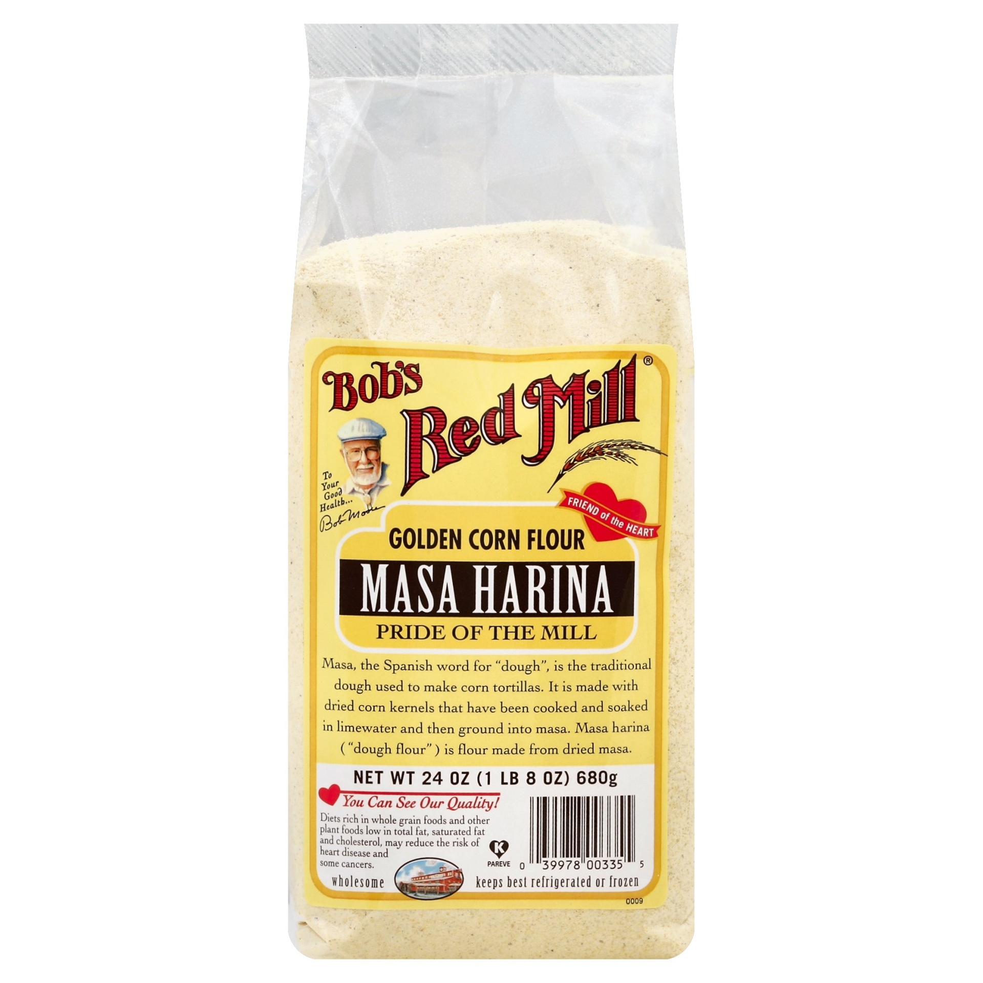 slide 1 of 5, Bob's Red Mill Masa Harina Golden Corn Flour, 24 oz