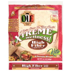 Olé Mexican Foods Ole Xtreme Wellness Carb Lean Keto Friendly Low Carb High Fiber Tortillas
