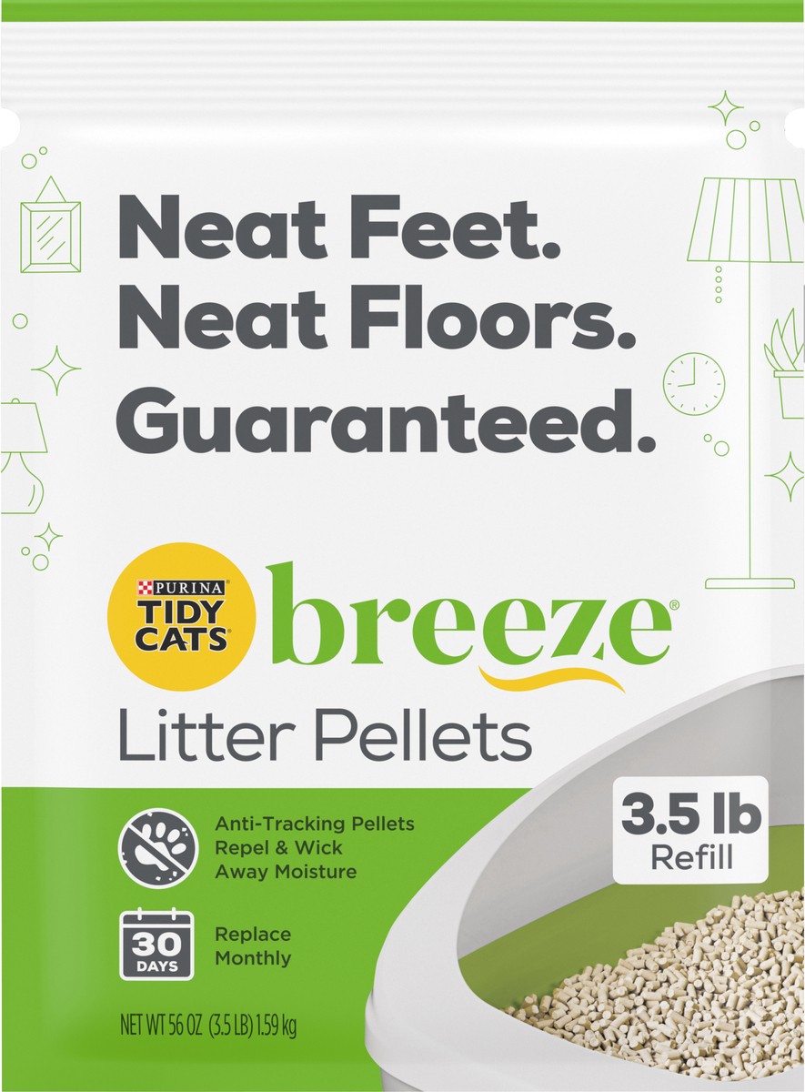 slide 1 of 9, Tidy Cats Breeze Cat Litter Pellets Refill, 3.5 lb