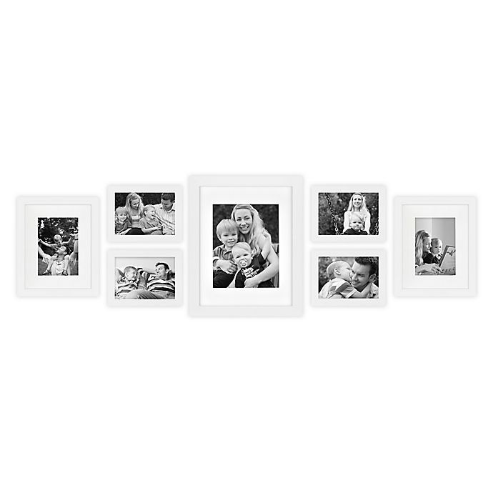 slide 1 of 2, SALT Gallery Picture Frame Set - White, 7 ct