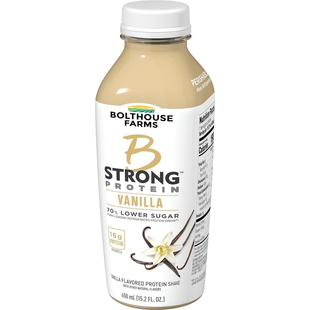 slide 2 of 7, Bolthouse Farms B Strong Protein Vanilla Shake, 15.2 fl oz