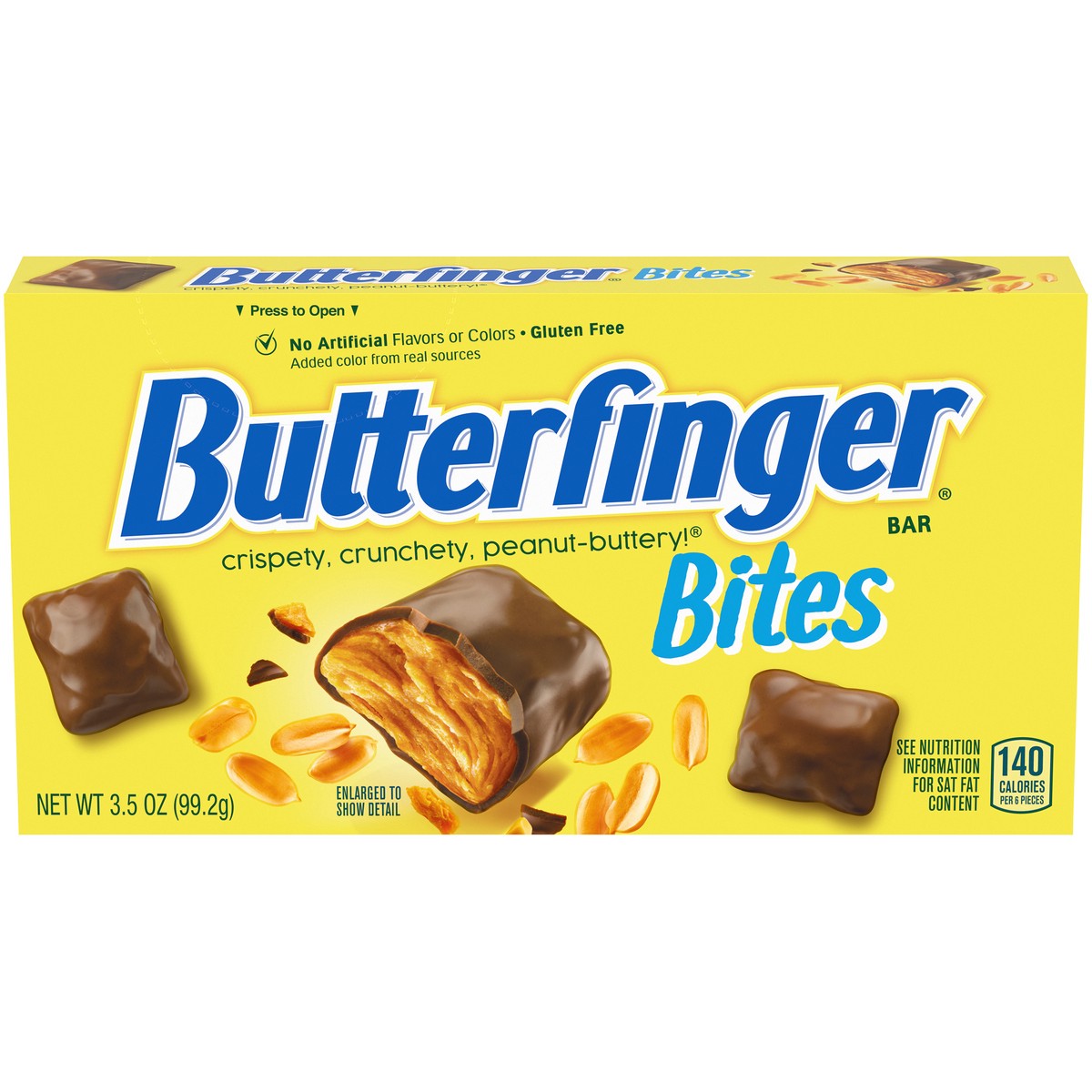 slide 1 of 9, BUTTERFINGER BITES Candy Bars 3.5 oz. Box, 3.5 oz