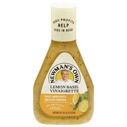 Newman's Own Lemon Basil Vinaigrette Dressing 16 fl oz