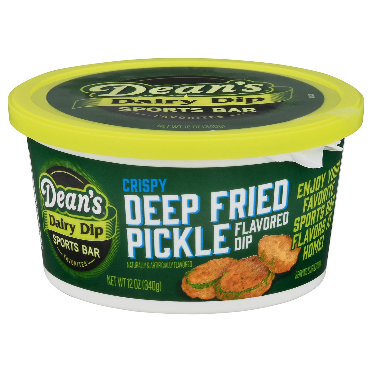 slide 1 of 9, Dean's Dairy Dip Crispy Deep Fried Pickle Flavored Dip 12 oz, 12 oz