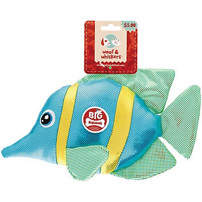 slide 1 of 1, Woof and Whiskers Tropical Fish Plush Dog Toy, 1 ct