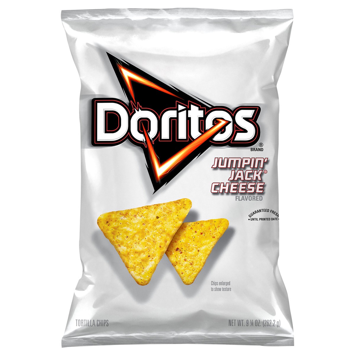 slide 1 of 4, Doritos Tortilla Chips, Jumpin' Jack Cheese Flavored, 9.25 oz