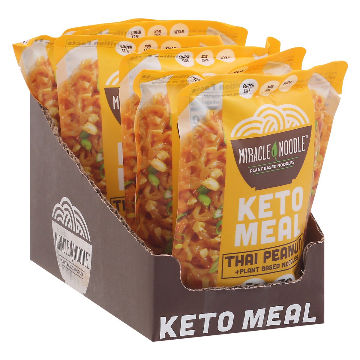 slide 1 of 9, Miracle Noodle Kitchen Thai Peanut Keto Meal 9.2 oz, 9.2 oz