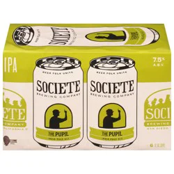 Societe The Pupil IPA Beer - 6 x 12 fl oz Cans