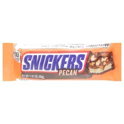 Snickers Pecan Milk Chocolate Candy, 1.41 Oz Bar