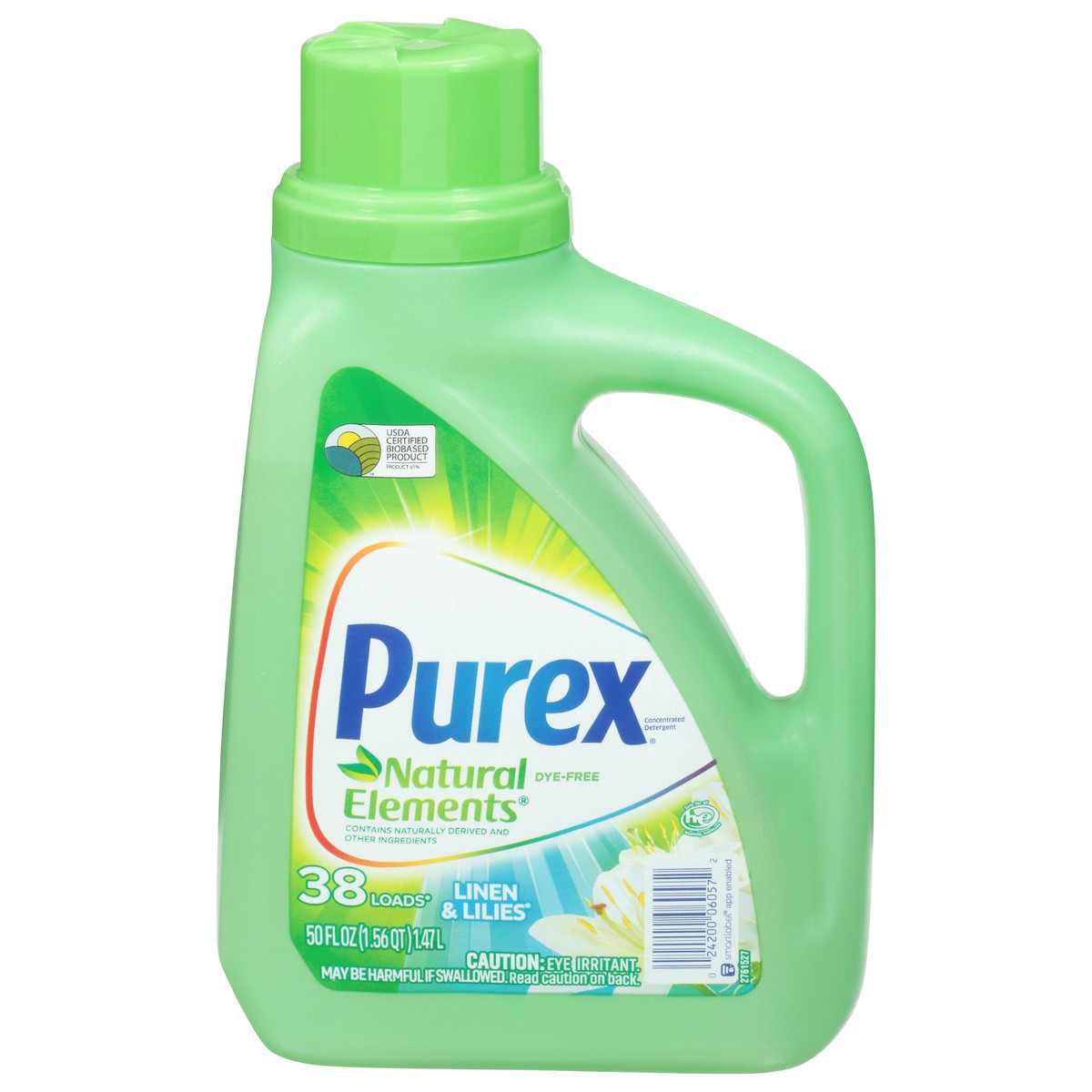 slide 1 of 1, Purex Natural Elements Linen & Lilies Liquid Laundry Detergent - 50 Fl. Oz., 50 fl oz