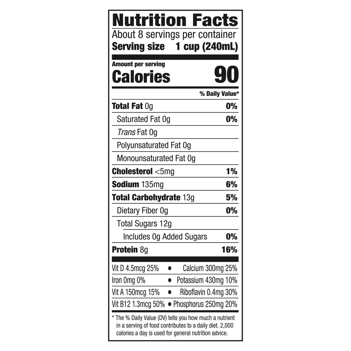 slide 2 of 15, Horizon Organic High Vitamin D Nonfat Milk, High Vitamin D Milk, 64 FL OZ Half Gallon Carton, 64 fl oz