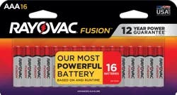 Rayovac Fusion Aaa Batteries, Triple A Alkaline Batteries