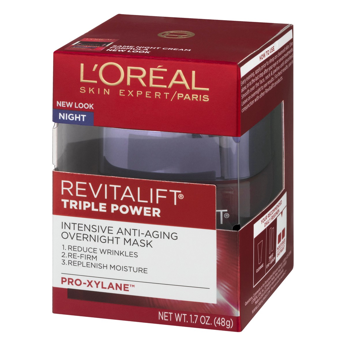 slide 9 of 9, L'Oréal Night Triple Power Anti-Aging Triple Power Overnight Mask 1.7 oz, 1.7 oz