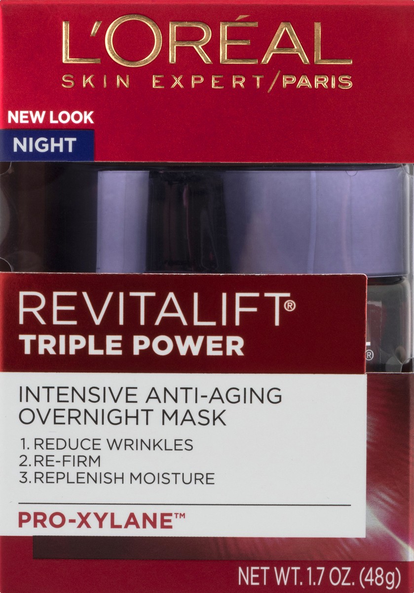 slide 4 of 9, L'Oréal Night Triple Power Anti-Aging Triple Power Overnight Mask 1.7 oz, 1.7 oz