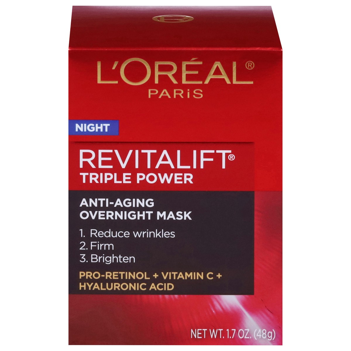 slide 1 of 9, Revitalift Triple Power Anti-Aging Overnight Mask 1.7 oz, 1.7 oz