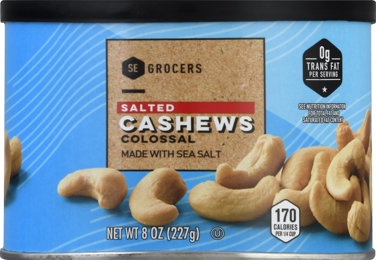 slide 10 of 10, SE Grocers Salted Cashews Colossal, 8 oz